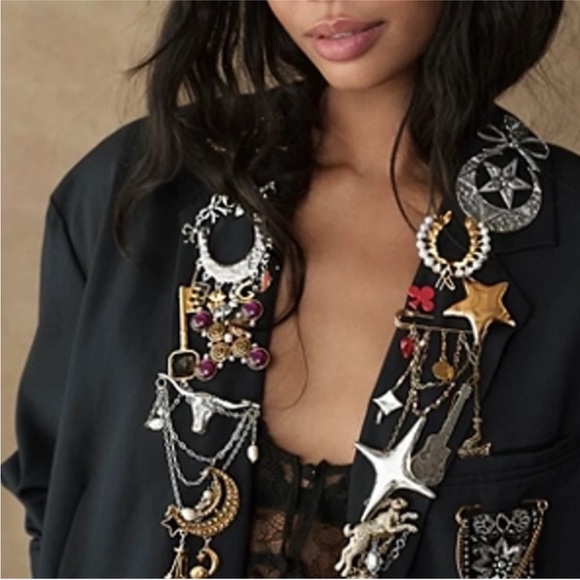 Free People Jewelry - New! Silver North Star Brooch Pin NWOT